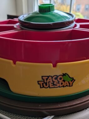 Taco Tuesday Serving Tray - Bright Red, Yellow & Green